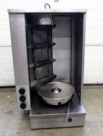 Shoarma Grill met 3 branders, gas, Nieuw in verpakking