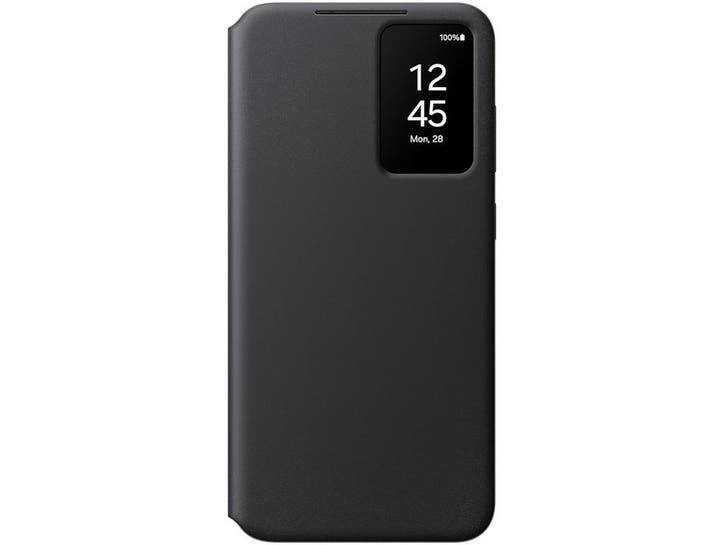 Samsung Galaxy S24+ - Smart View Case - Pashouder - Zwart, Télécoms, Téléphonie mobile | Housses, Coques & Façades | Marques Autre