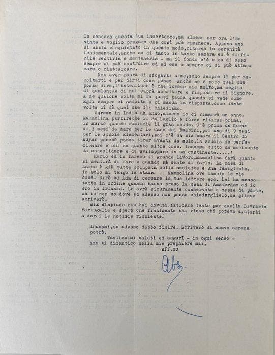 Pays-Bas - Lettre - Maria Montessori: Il ritorno in Italia e, Collections, Cinéma & Télévision