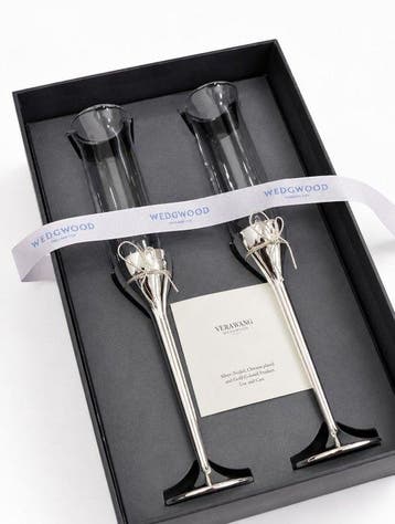 Wedgwood × Vera Wang - Verre à champagne (2) - Flûtes à