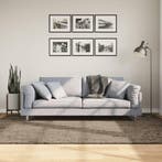vidaXL Vloerkleed ISTAN hoogpolig glanzend 160x230 cm grijs, Huis en Inrichting, Verzenden, Nieuw