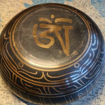 Klankschaal - Koper, Nepalische volle maan zingende kom -