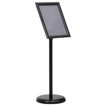 vidaXL Posterstandaard A4 aluminiumlegering zwart, Verzenden, Nieuw in verpakking