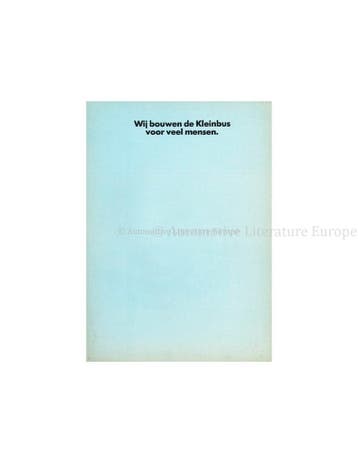 1970 VOLKSWAGEN TRANSPORTER T2 BROCHURE NEDERLANDS
