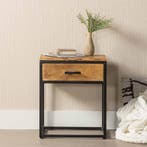 Nachtkastje Mangohout Owen 50x60 cm, Verzenden