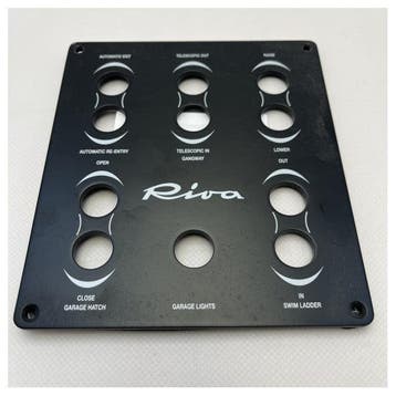 Bieden: Riva Black Coated Marine Control Panel for Boat Aft, Watersport en Boten, Ophalen of Verzenden, Nieuw