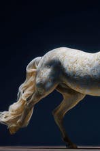 Yamila - Corcel de Porcelana: Cicatrices Doradas y Espíritu