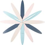 2dekans | Karlsson Wandklok Bloom - Multicolor - Ø45cm -, Huis en Inrichting, Ophalen of Verzenden, Nieuw