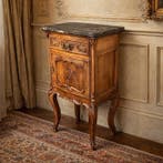 Kabinet - Hout, Marmer - Hoogte: 84 cm