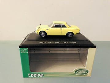 Ebbro 1:43 - Voiture miniature (3) - Toyota 1600 GT, Toyota