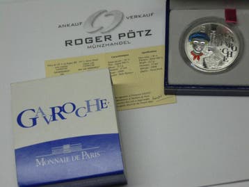 Frankreich 1,50 Euro 2002 Farbzilver Pp Viktor Hugo Gavro..., Verzenden, België