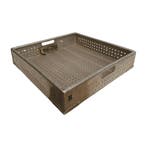 Stapelbak 610x610x140 mm grijs aluminium gebruikt, Doe-het-zelf en Bouw, Kratten en Dozen, Ophalen of Verzenden, Nieuw