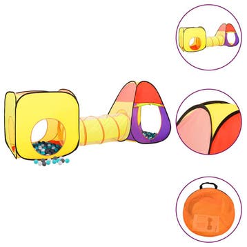vidaXL Kinderspeeltent met 250 ballen 255x80x100 cm, Verzenden