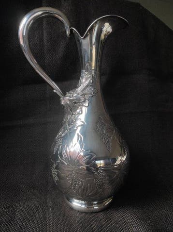 Kruik - .925 zilver - Grote decoratieve kan van 925
