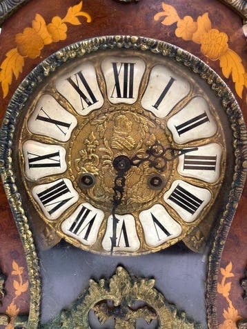 Boulle klok - FHS Franz Hermle & Sohn - Antiek Hout, Messing