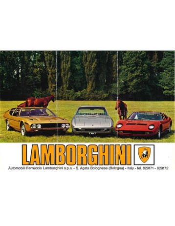 1968 LAMBORGHINI MIURA P400 | ISLERO | ESPADA S1 LEAFLET