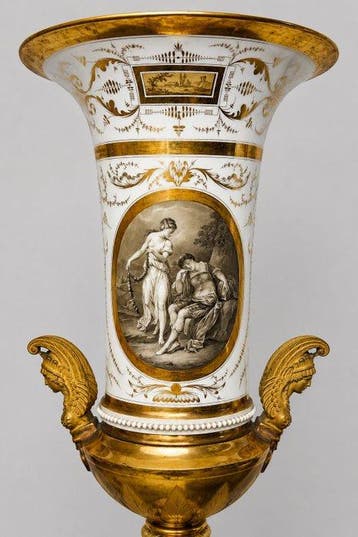 Bruxelles - Vaas (2) - Porselein - Empire Campana vazen, Antiek en Kunst