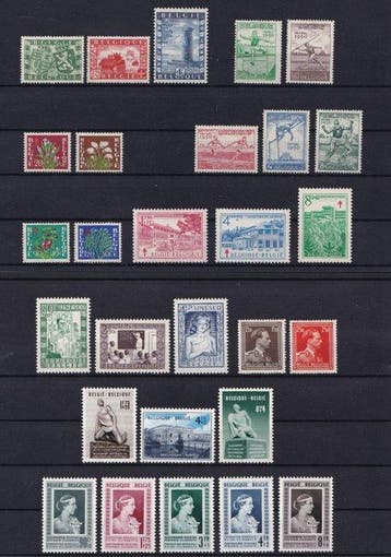 België 1950/1954 - selectie reeksen over 5 jaargangen -, Gestempeld