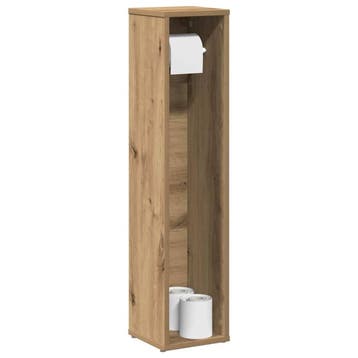 vidaXL Badkamerkast met rolhouder Artisan Oak 20,5x20x90 cm, Verzenden