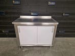Werkbank | schuifdeuren | RVS | trespa | 108cm | horeca, Gebruikt