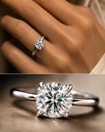 Verlovingsring - 14 karaat Witgoud - 2.08ct. tw. Diamant