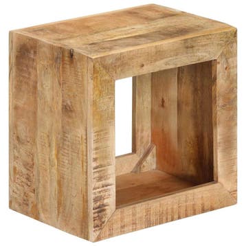 vidaXL Kruk 40x30x40 cm massief mangohout, Verzenden, Nieuw