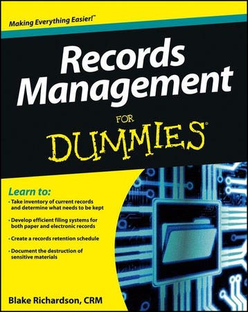 Records Management For Dummies 9781118388082, Verzenden, Gelezen, Blake Richardson
