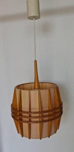 Plafondlamp - Teak - Vintage Cocoon hanglampen – jaren