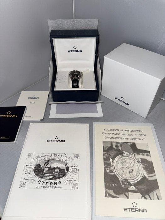 Eterna - Eterna Matic 1948 Chronograph Moonphase - 8515.41, Bijoux, Sacs & Beauté, Montres | Hommes