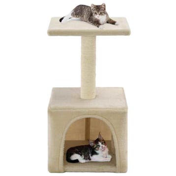 vidaXL Kattenkrabpaal met sisal krabpaal 55 cm beige, Verzenden