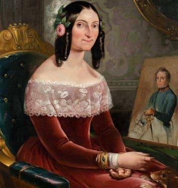 Italian school (mid XVIII) - Portrait of a Lady with a, Antiek en Kunst