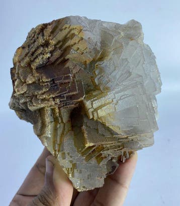 Fluoriet mineraal Exemplaar - Hoogte: 9 cm - Breedte: 9 cm-, Collections
