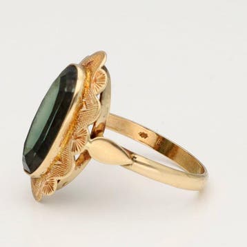 Bague - 14 carats Or jaune - 4.30ct. tw. Spinelle, Nieuw