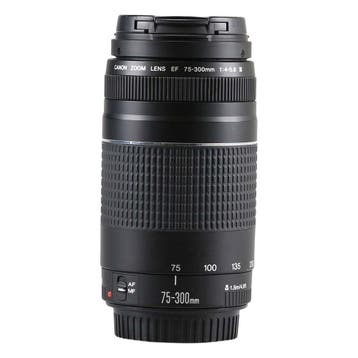 Canon EF 75-300mm f/4-5.6 III met garantie, Ophalen of Verzenden, Gebruikt