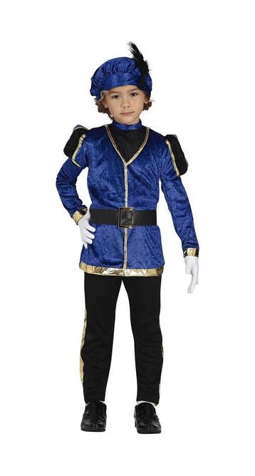 Pietenpak Kind Blauw/Goud, Verzenden, Nieuw