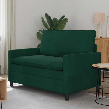 vidaXL bank / zetel Donkergroen 126 x 81 x 87,5 cm, Verzenden
