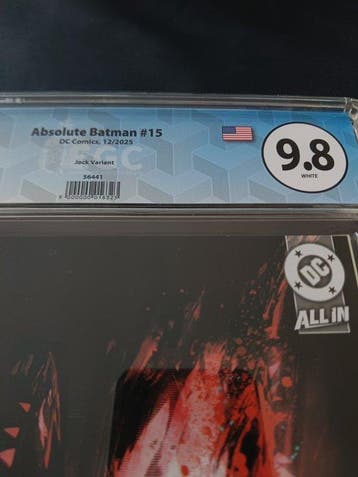 Absolute Batman 15 - 1 Graded comic - Eerste druk 9.8, Livres