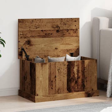 vidaXL Opbergbox 70x40x38 cm bewerkt hout oud houtkleurig, Verzenden