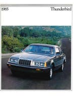 1985 FORD THUNDERBIRD BROCHURE ENGELS (USA)