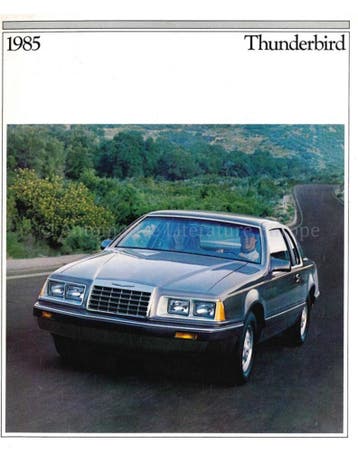 1985 FORD THUNDERBIRD BROCHURE ENGELS (USA)