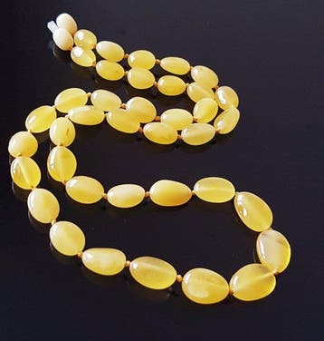 Amber Halsketting - Zeldzame, echte butterscotch Baltische