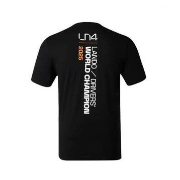 McLaren Champions Driver T-Shirt Lando Norris XL Black -, Nieuw
