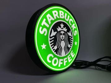 Starbucks illuminated sign - POS (reclameobject voor