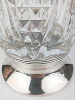 Val Saint Lambert - Vase - Cristal, Argent - avec un pied