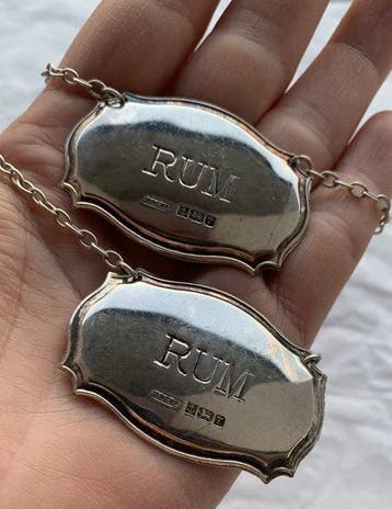 Etiket RUM van sterlingzilver - Label (2) - .925 zilver