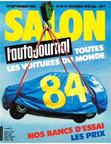 1983 LE AUTO JOURNAL (SALON EDITIE) JAARBOEK 14/15 FRANS