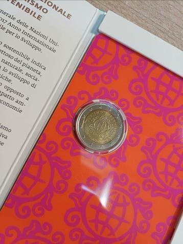 San Marino. 2 Euro 2017 Giotto + Turismo Sostenibile (2