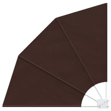 vidaXL Balkon Privacy Scherm 160 x 160 cm Polyester Bruin, Verzenden