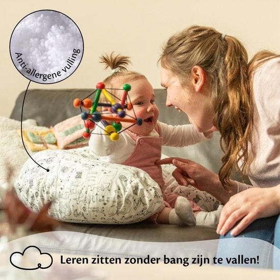 2dekans | EL-Life Voedingskussen met hoes van 100% katoen -, Huis en Inrichting, Slaapkamer | Beddengoed, Ophalen of Verzenden