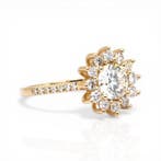 Ring - 18 karaat Geel goud - 1.50ct. tw. Diamant, Nieuw